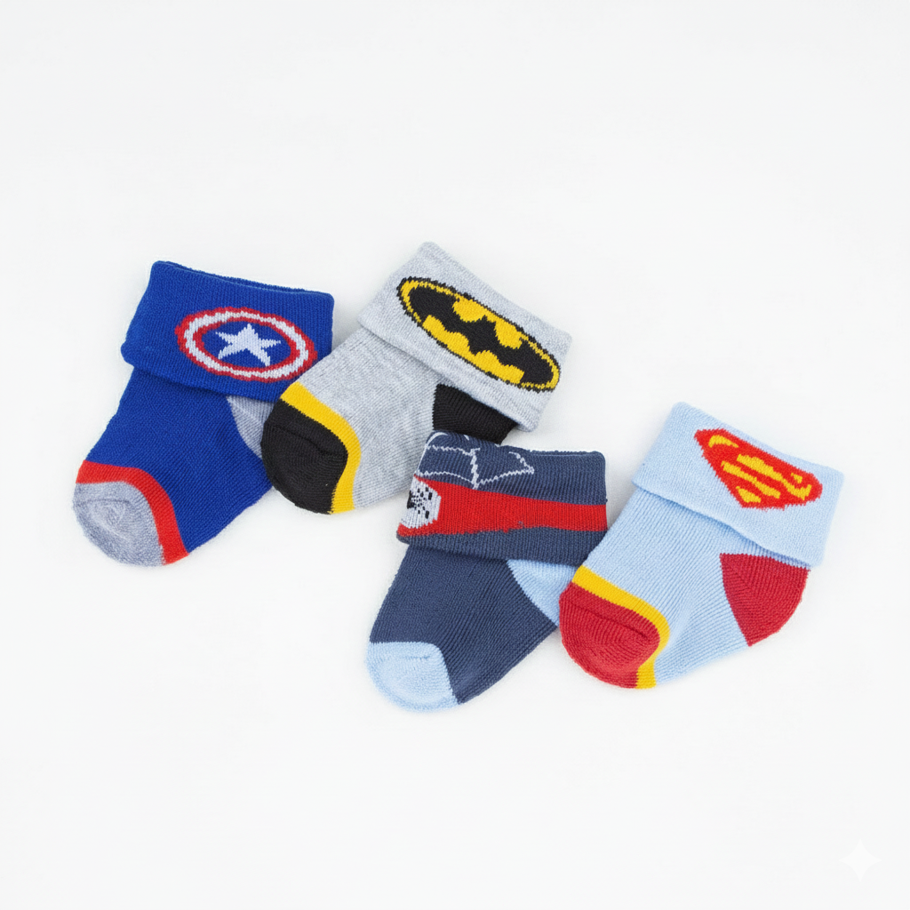 Baby Socks Size 0-9 Months | Soft Cotton Newborn Socks