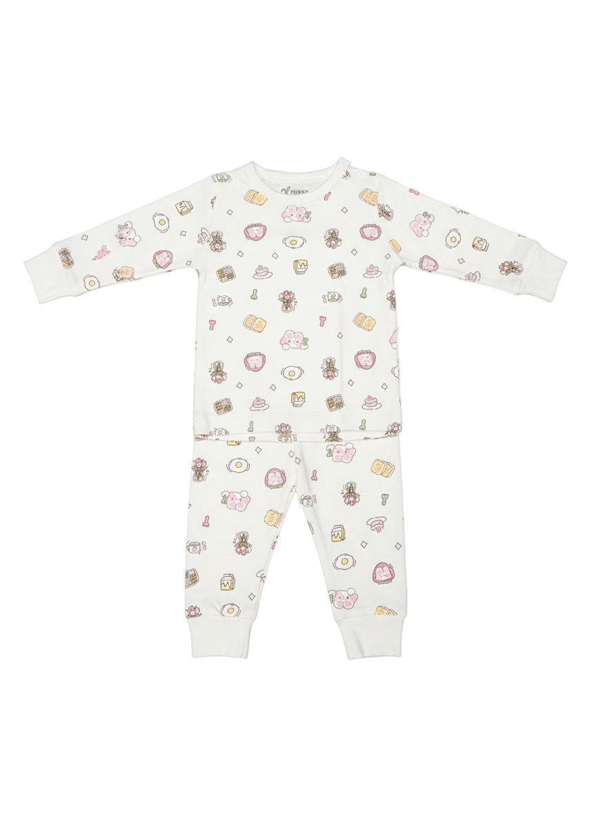 Funny Bunny Long Sleeve Baby Pajamas Anti-Allergy Cotton | Comfortable & Safe Sleepwear