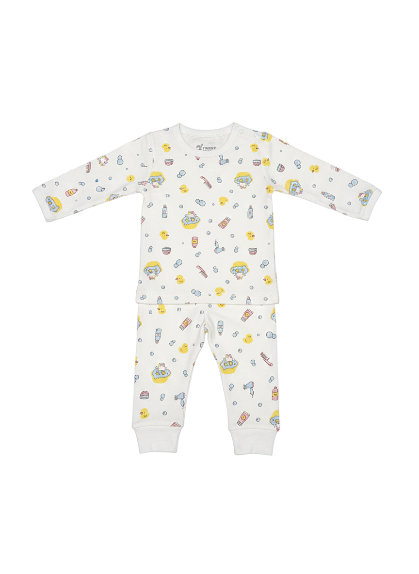 Funny Bunny Long Sleeve Baby Pajamas Anti-Allergy Cotton | Comfortable & Safe Sleepwear