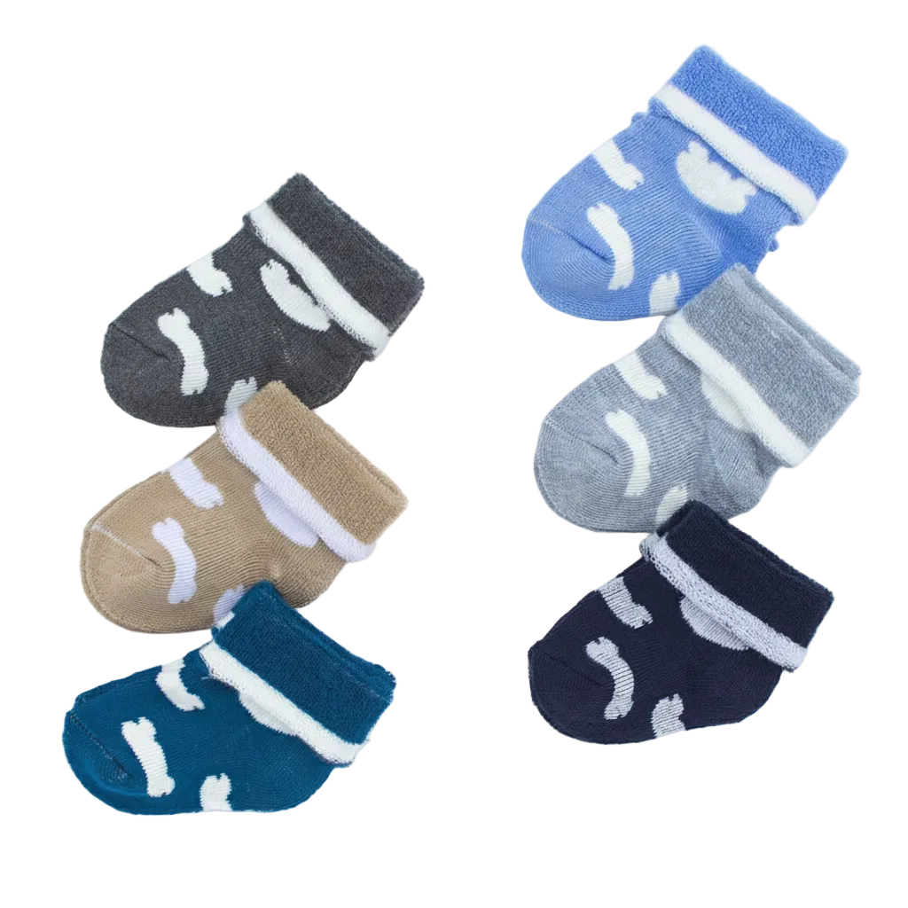 Baby Socks Size 0-9 Months | Soft Cotton Newborn Socks