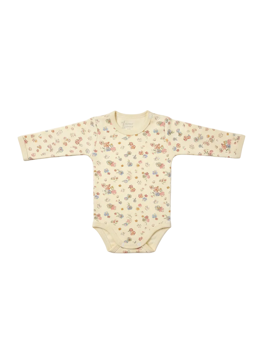 Funny Bunny Long Sleeve Bodysuit for 18-24 Months | Cotton Baby Romper