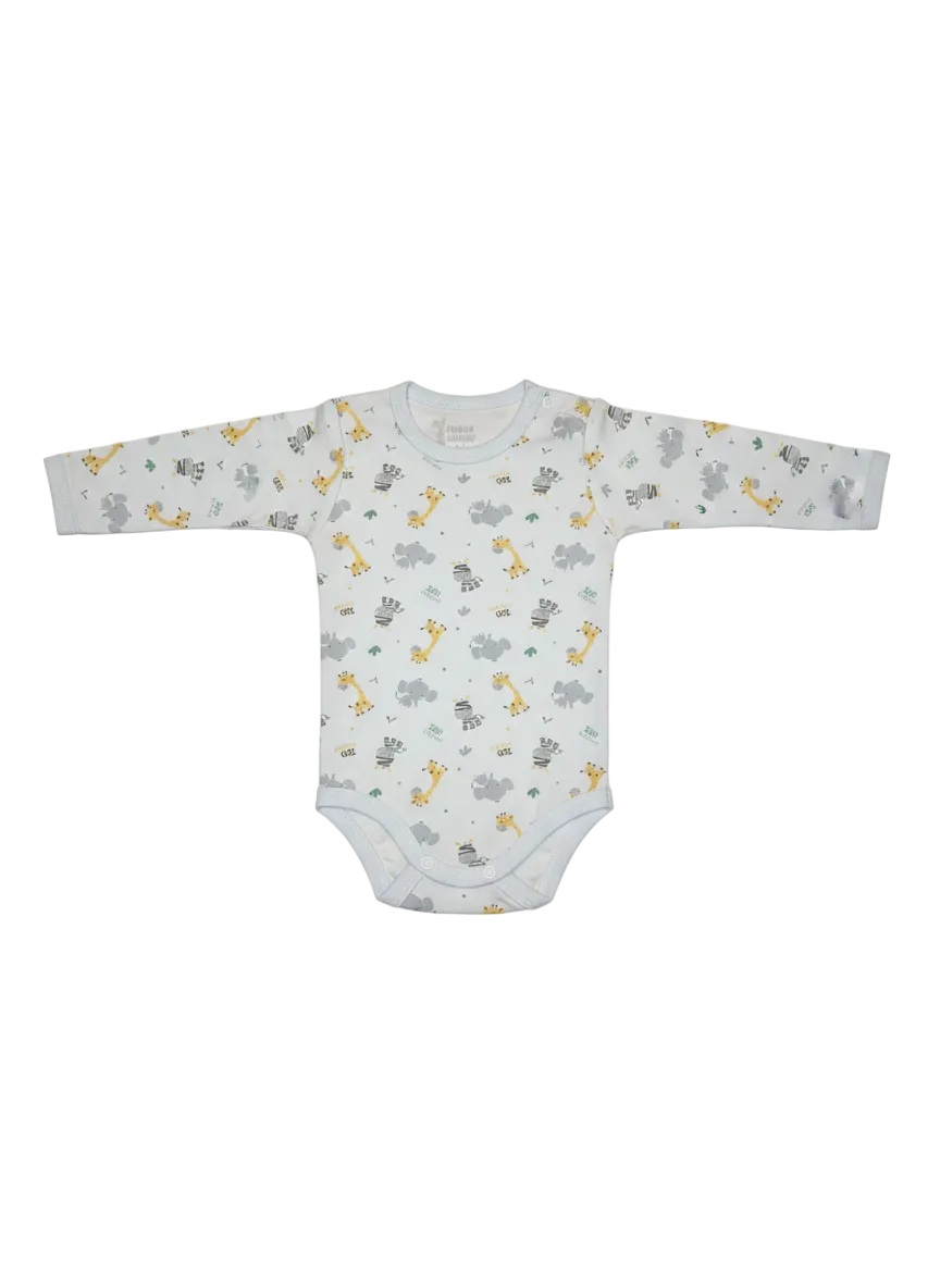 Funny Bunny Long Sleeve Bodysuit for 18-24 Months | Cotton Baby Romper