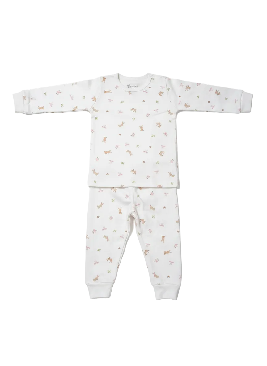 Funny Bunny Long Sleeve Baby Pajamas for 3-6 Months | Comfortable & Safe Sleepwear