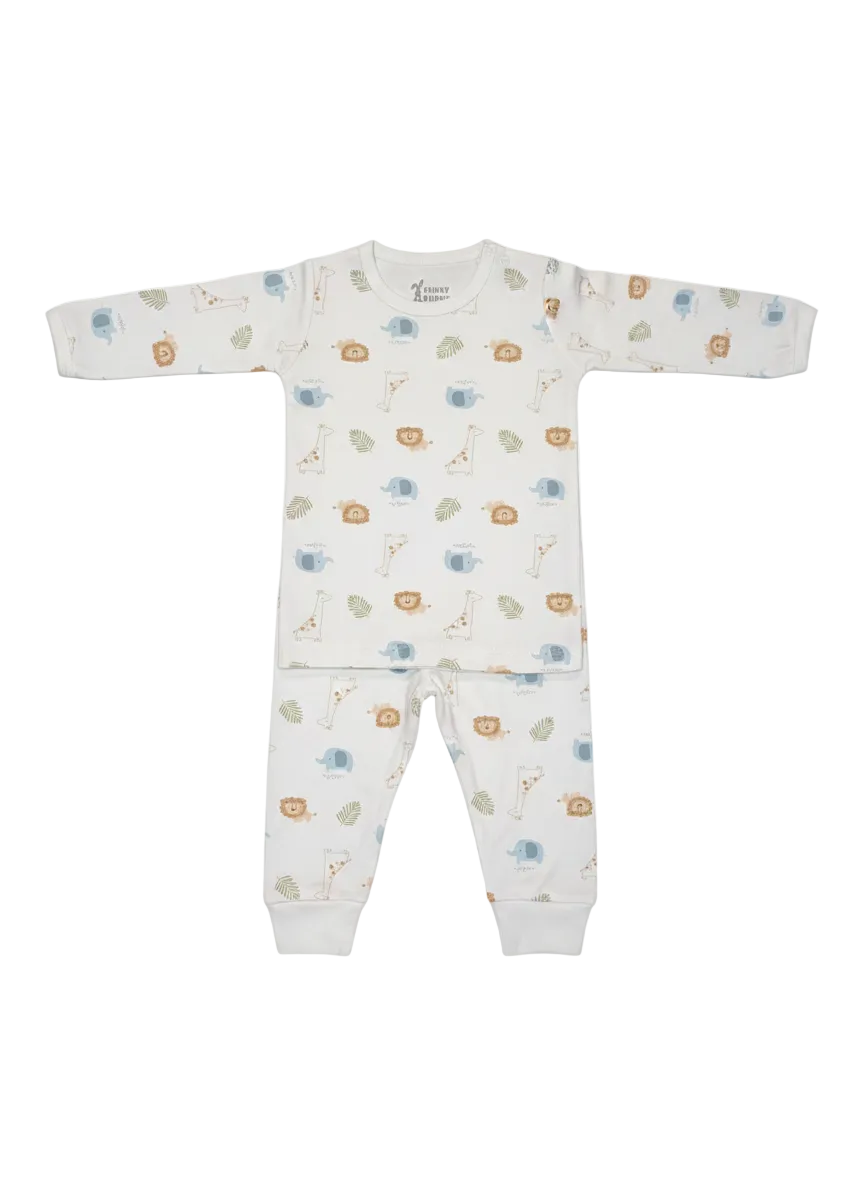 Funny Bunny Long Sleeve Baby Pajamas for 3-6 Months | Comfortable & Safe Sleepwear