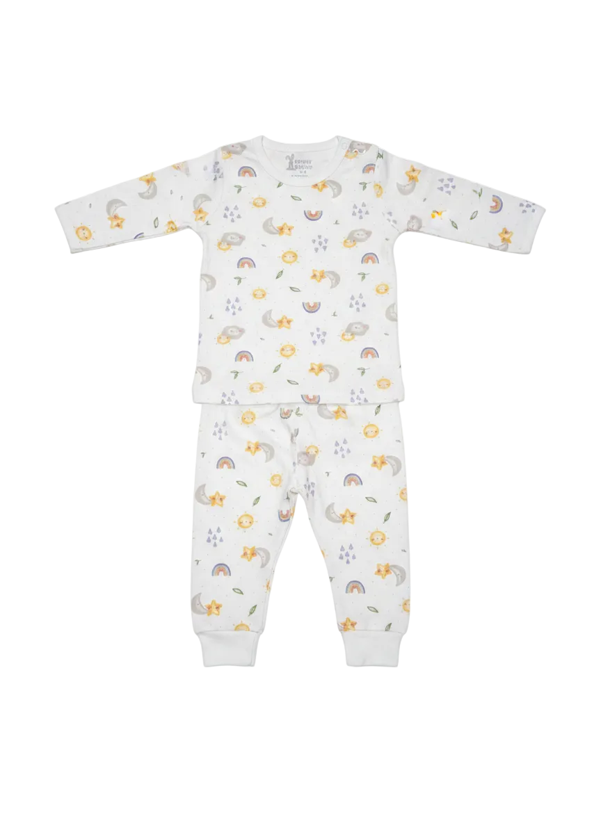 Funny Bunny Long Sleeve Baby Pajamas for 3-6 Months | Comfortable & Safe Sleepwear