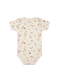 Funny Bunny short Sleeve Bodysuit for 12-18 Months | Cotton Baby Romper