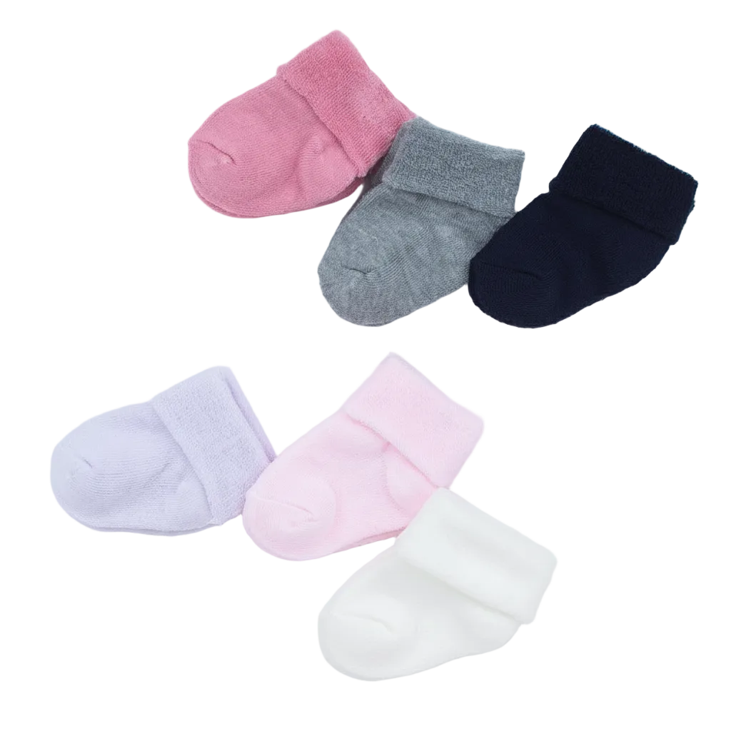 Baby Socks Size 0-9 Months | Soft Cotton Newborn Socks