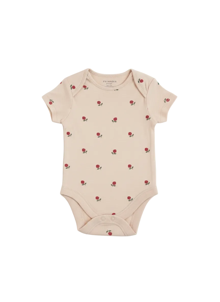 Original Primark Short Sleeve Bodysuit | 100% Cotton