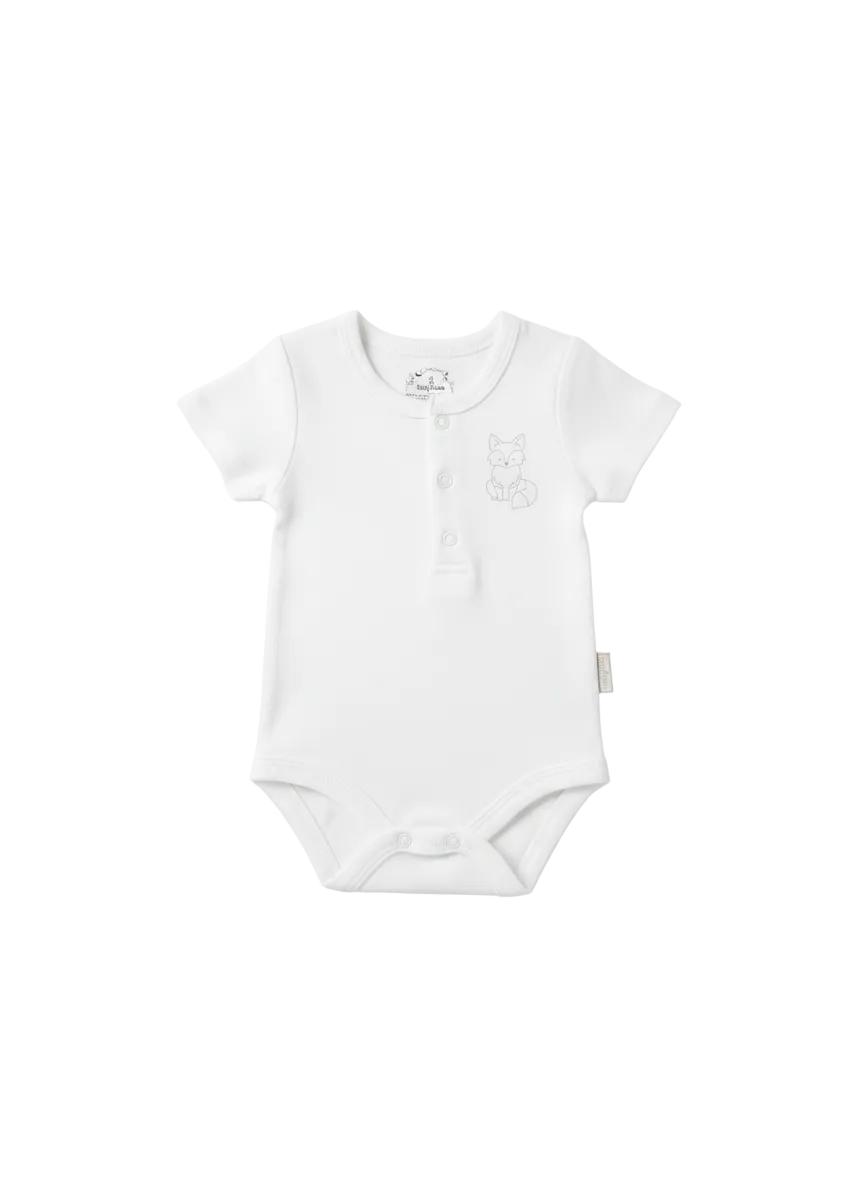 Baby Short Sleeve Bodysuit 100% Cotton