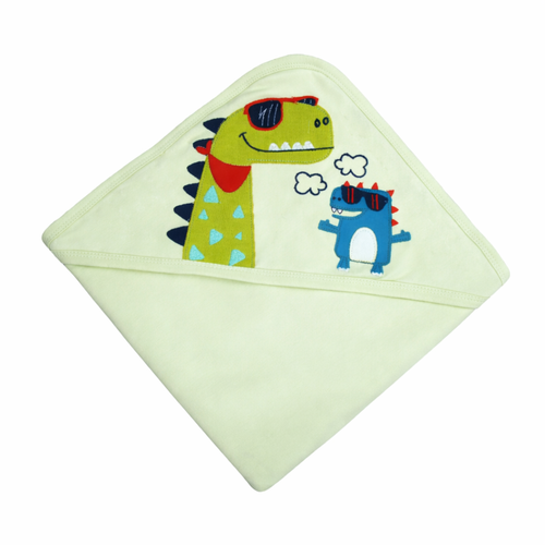 Baby Hooded Blanket Double Layer 100% Cotton Hypoallergenic