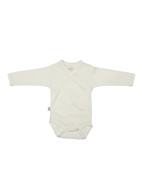 Baby Long Sleeve Kimono Bodysuit 100% Cotton